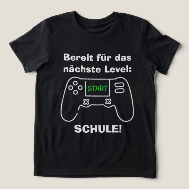 Nächste Level - Schule | Einschulung T Shirt (Design Framsida)