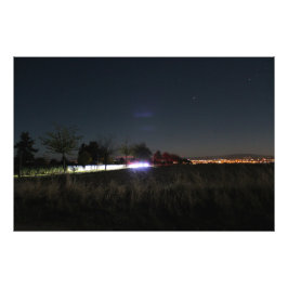 Nachtaufnahme Landschaft Fototryck