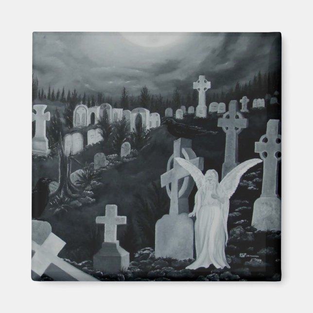 Nachts auf dem Friedhof - Engel Magnet (Framsidan)