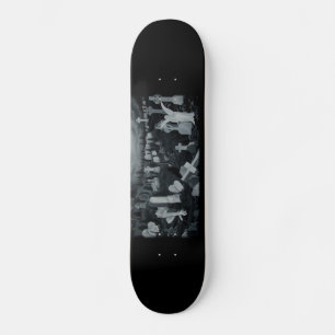 Nachts auf dem Friedhof - Engel mit Teufel Mini Skateboard Bräda 18,5 Cm