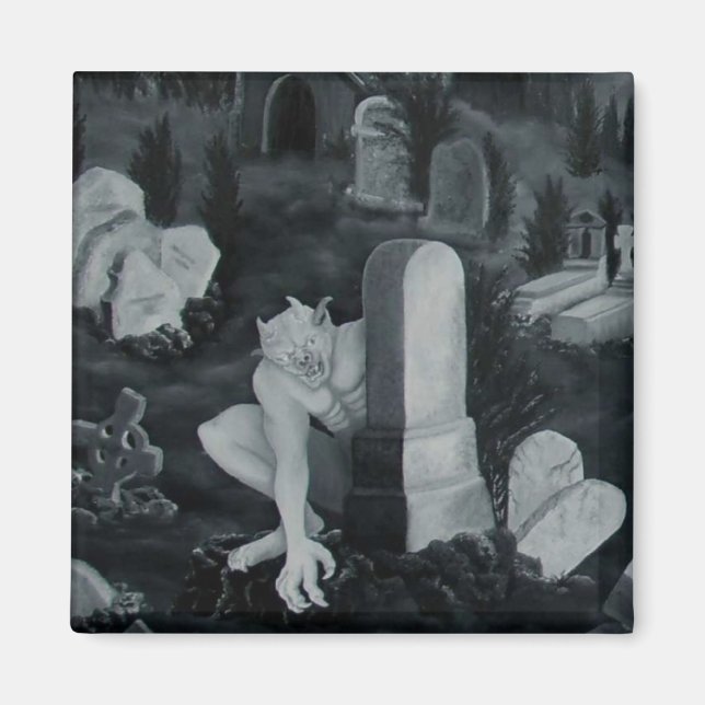 Nachts auf dem Friedhof - Teufel Magnet (Framsidan)
