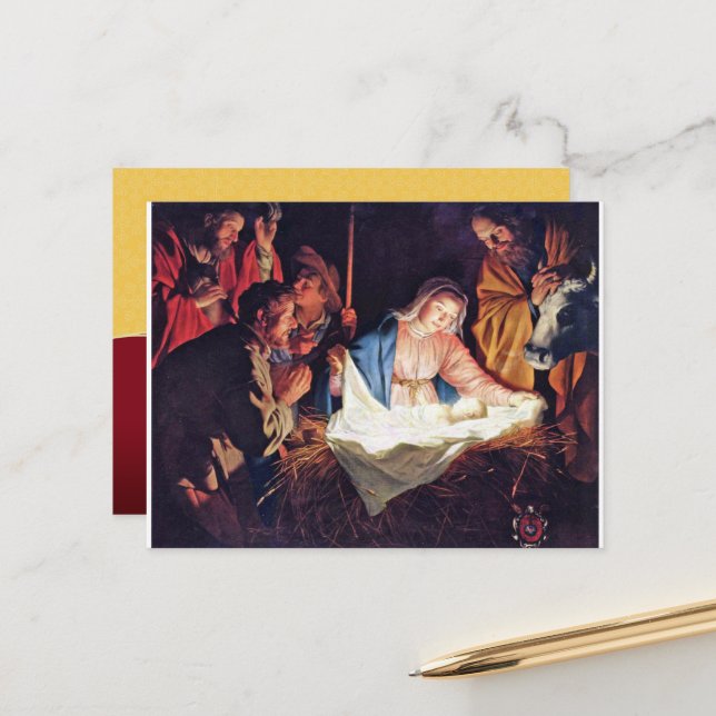 nacimiento helg vykort (Fram/Back In Situ)