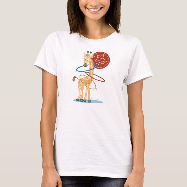 Nacke Hooping Giraffe: Burnout Tee (Framsida)