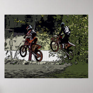Nacke och Nacke - Motocross Racers Poster