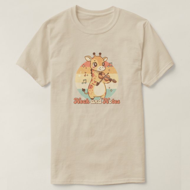 Nacke och noter t shirt (Design framsida)