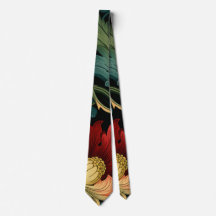 Nacke Slips - Art Nouveau Blommig Röd