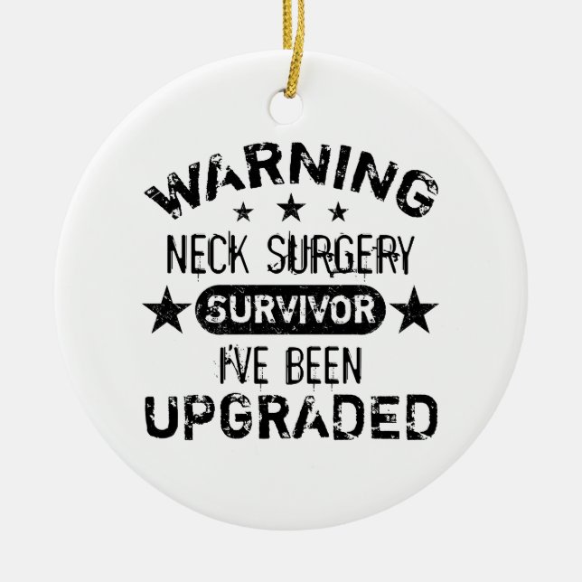 Nacke Surgery Humor uppgraderad Julgransprydnad Keramik (Framsidan)