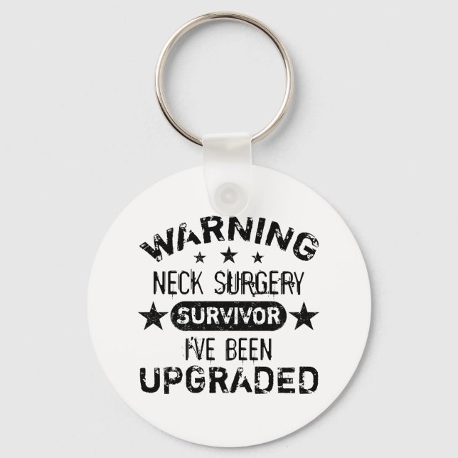 Nacke Surgery Humor uppgraderad Nyckelring (Framsida)