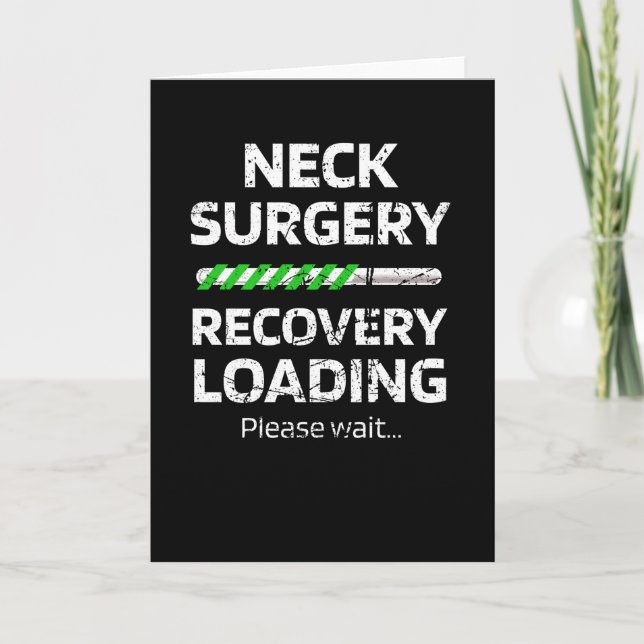 Nacke Surgery Recovery Gift | Nacke Survivor Survi Kort (Framsida)