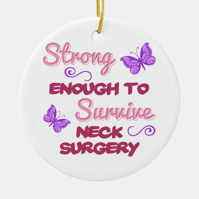 Nacke Surgery Strong Julgransprydnad Keramik (Framsidan)