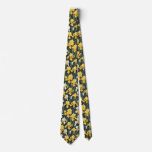 Nacke Tie gul iris Slips