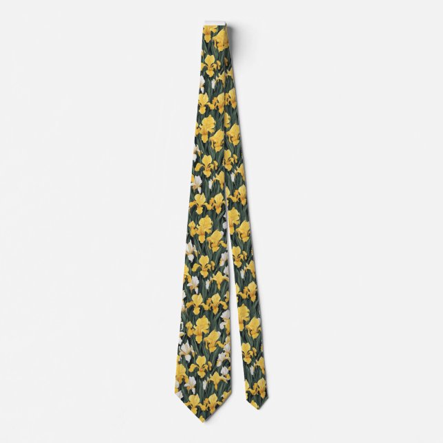 Nacke Tie gul iris Slips (Framsida)