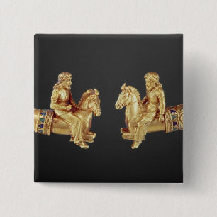 Nackering i form av Scythian skicklig ryttare Knapp