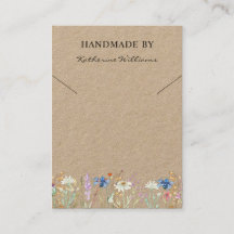 Nacklace Visning Card | Blommigt av Wildblomma