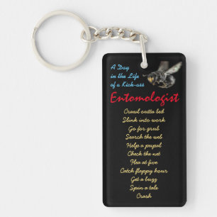 Nackomassa entomolog Keychain by RoseWrites