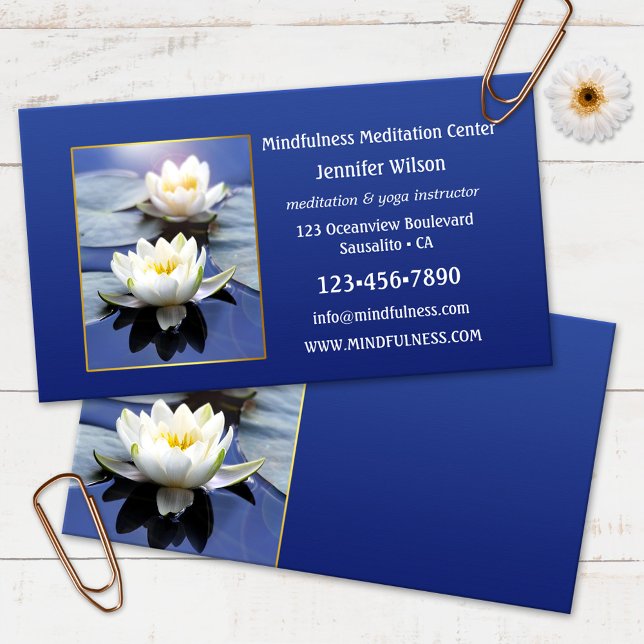 Näckros Mindfulness Meditation Yoga Visitkort (Skapare uppladdad)