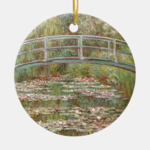 Näckros~ Monet Julgransprydnad Keramik