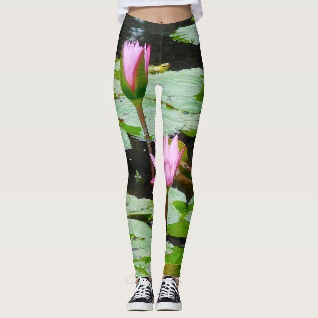 Näckrosdamasker Leggings (Framsida)