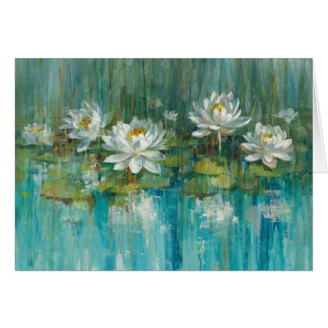 Näckrosdamm Hälsningskort (Framsidan Horizontal)