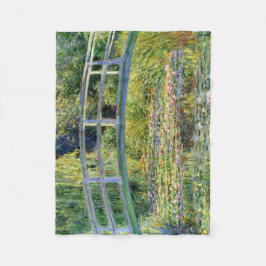 Näckrosdamm vid Monet konst Fleecefilt