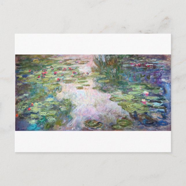Näckrosdammen i Giverny, Claude Monet Vykort (Framsida)