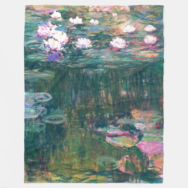 NäckrosdammMonet konst Fleecefilt (Framsidan)