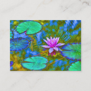 Näckroslotusblomma för Yogastudion, Spa, Visitkort