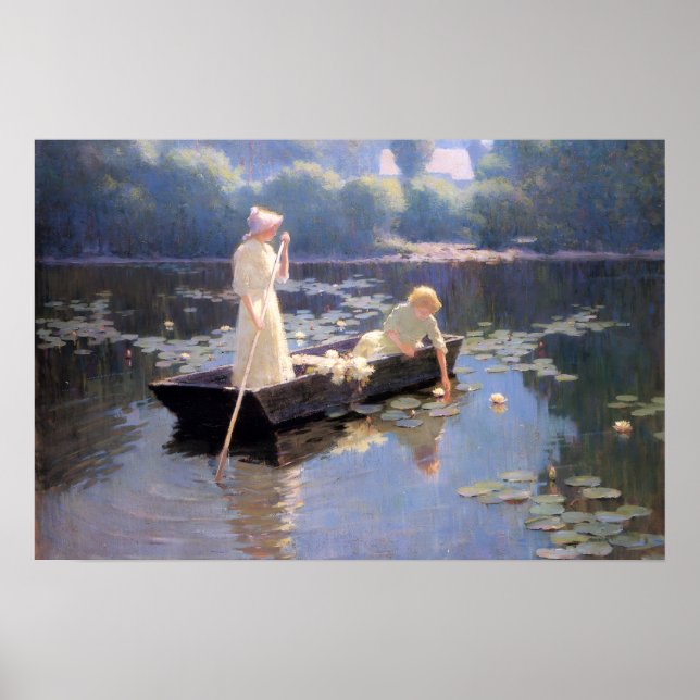 Näckrosor av Abbott Fuller Graves Poster (Framsidan)