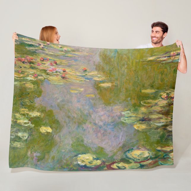 Näckrosor av Claude Monet Fleecefilt (På plats)