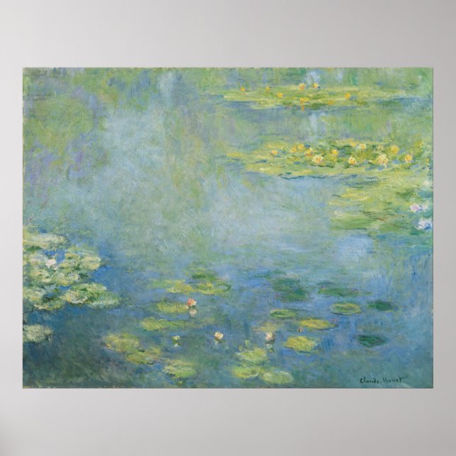 Näckrosor av Claude Monet Poster (Framsidan)