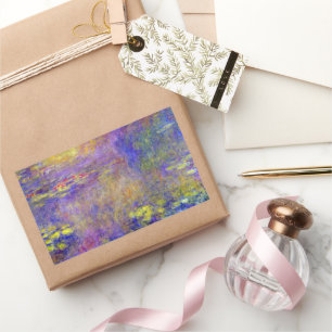 Näckrosor av Claude Monet Rektangulärt Klistermärke