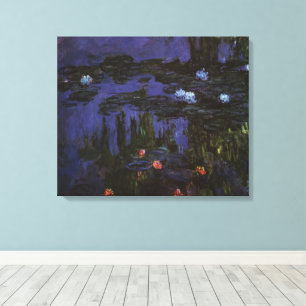 Näckrosor av Claude Monet, Vintage Impressionism Canvastryck
