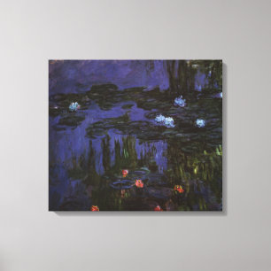 Näckrosor av Claude Monet, Vintage Impressionism Canvastryck