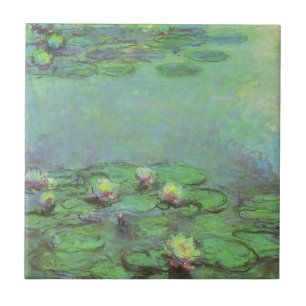 Näckrosor av Claude Monet, Vintage Impressionism Kakelplatta