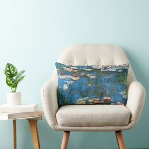 Näckrosor av Claude Monet, Vintage Impressionism Lumbarkudde