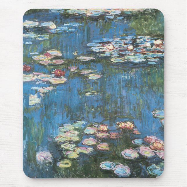 Näckrosor av Claude Monet, Vintage Impressionism Musmatta (Framsidan)