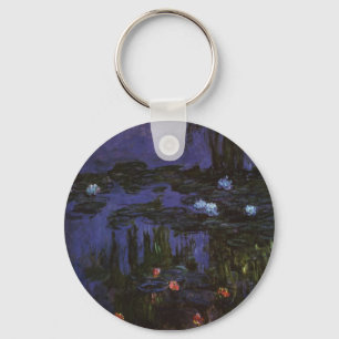 Näckrosor av Claude Monet, Vintage Impressionism Nyckelring