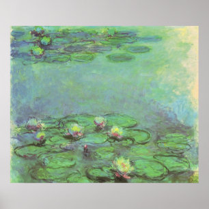 Näckrosor av Claude Monet, Vintage Impressionism Poster