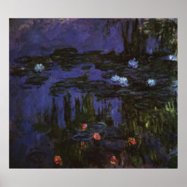 Näckrosor av Claude Monet, Vintage Impressionism Poster