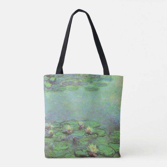 Näckrosor av Claude Monet, Vintage Impressionism Tygkasse (Baksida)