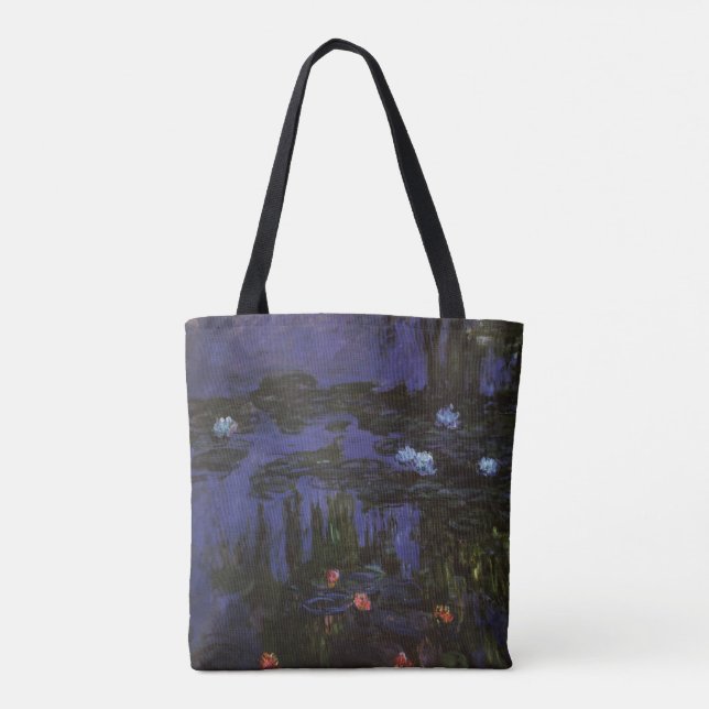 Näckrosor av Claude Monet, Vintage Impressionism Tygkasse (Baksida)