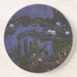 Näckrosor av Claude Monet, Vintage Impressionism Underlägg Sandsten