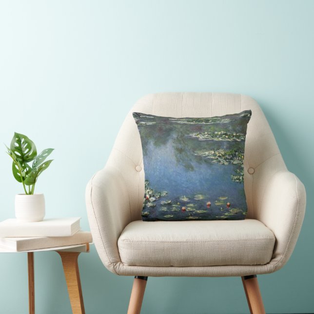 Näckrosor av Claude Monet, Vintageblommor Kudde (Stol)