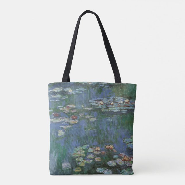 Näckrosor av Claude Monet, Vintageblommor Tygkasse (Baksida)
