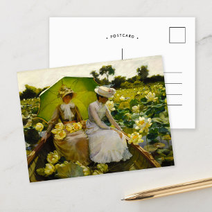 Näckrosor Charles Courtney Curran Vykort