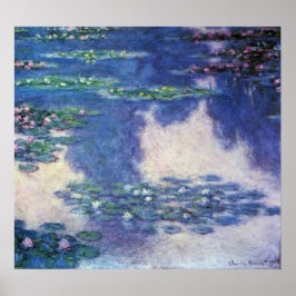 Näckrosor i damm av Claude Monet, Vintage Art Poster