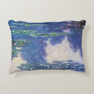 Näckrosor i damm av Claude Monet, Vintage Art Prydnadskudde