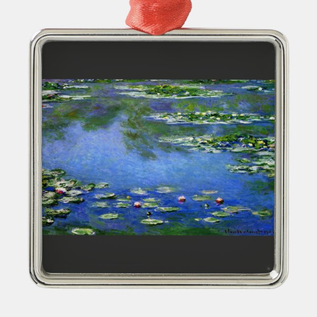 Näckrosor vid Claude Monet Julgransprydnad Metall (Framsidan)
