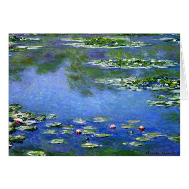 Näckrosor vid Claude Monet OBS Kort (Framsidan Horizontal)