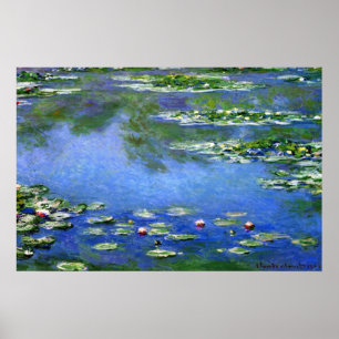 Näckrosor vid Claude Monet Poster